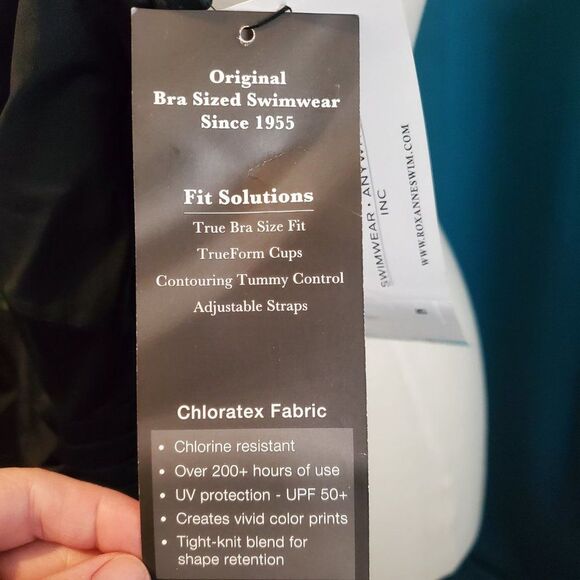 NWT - Roxanne Tummy control One piece Swimsuit! 14 38C - Picture 6 of 9